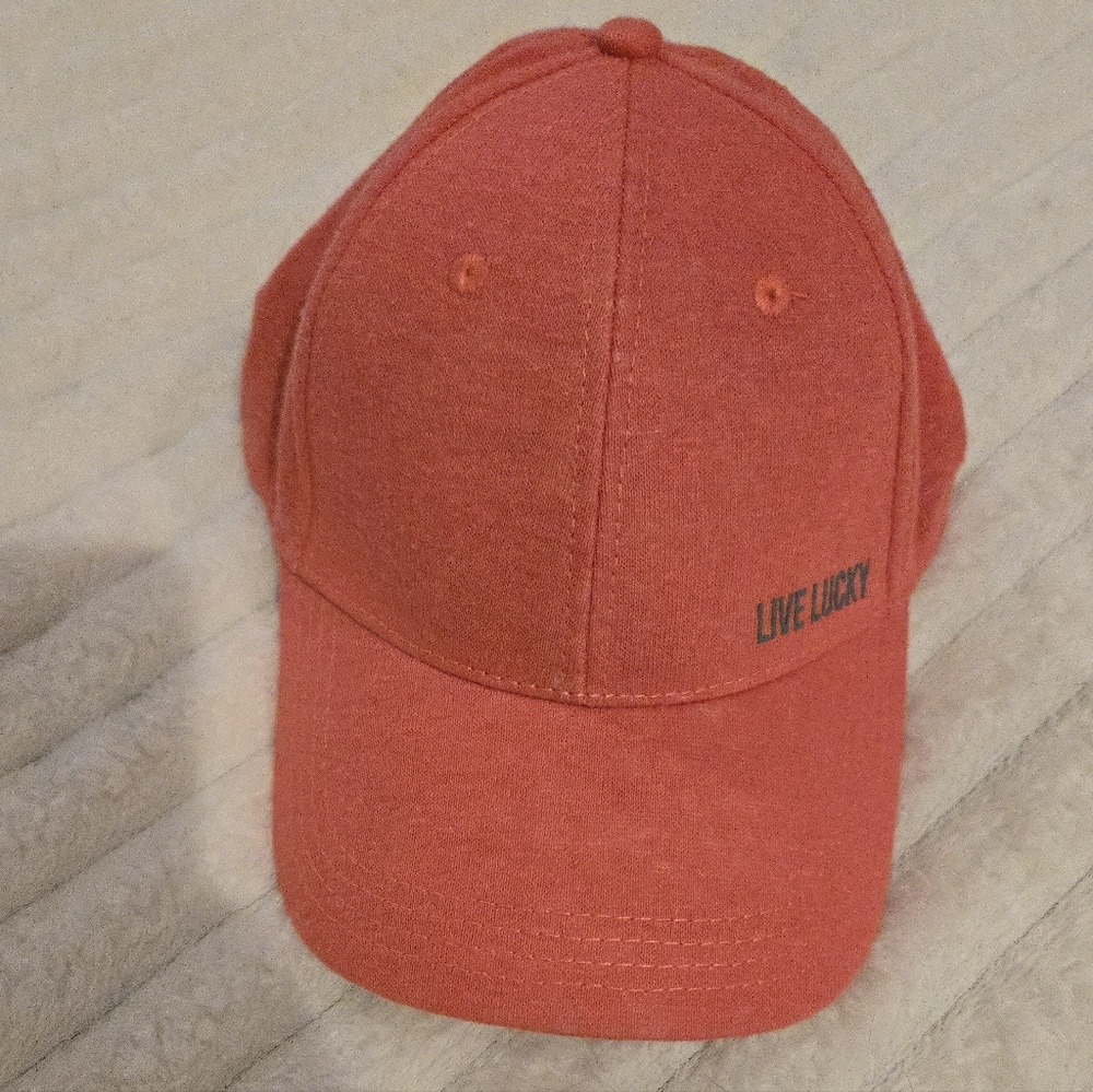 Black Clover Live Lucky Hat Orange Jersey Ad Strap Clean VG Cond Soft Cap Gift